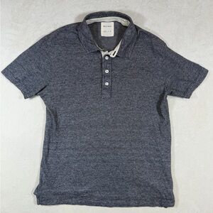 Billy Reid Size Small Super Soft Cotton Charcoal Polo Shirt Lux